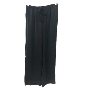 H Halston silky drawstring pants